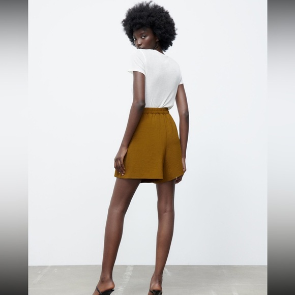 Zara Tied Fluid Shorts - Picture 4 of 8